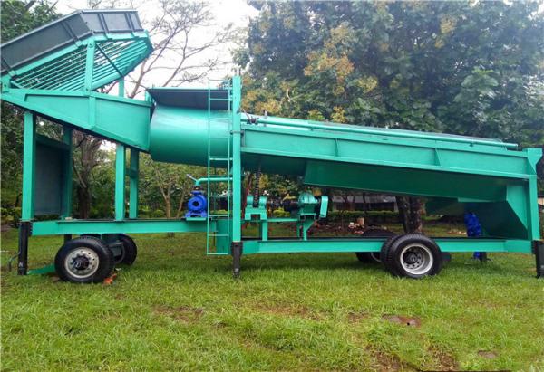 Buy cheap 40m3/H,35Kw Power, 7m Length ,Steel,Rotary Movable,Gold Washing Trommel Screen from wholesalers