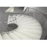 Buy cheap Prefab Apartment Building Curved Stairs Clear Finish , Arc Shaped from wholesalers
