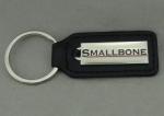 Brass Photo Etched Personalized Leather Keychains Soft / Epoxy Emblem
