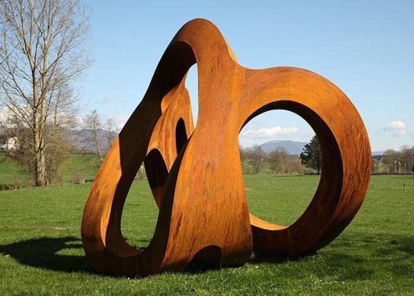 Buy cheap Outdoor Rusty Corten Steel Garden Landscape Sculpture from wholesalers
