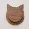 Buy cheap American Style Cat Shape Wooden Coaster Customized Logo Cute Animal Coasters from wholesalers