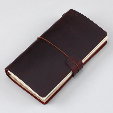 Business Office Gift Promotion PU Leather Writing Travelers Notebook for Travel Diary