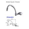 Buy cheap ABS Metered Wall Mount Hand Sink Faucet In Chrome And White from wholesalers