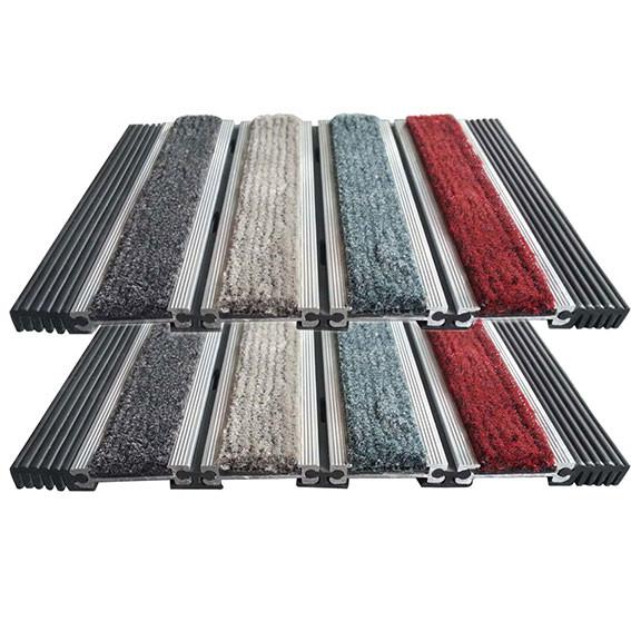Buy cheap Customizable 10mm Aluminum Entrance Mat Carpets With Nylon Brush Insert Material from wholesalers