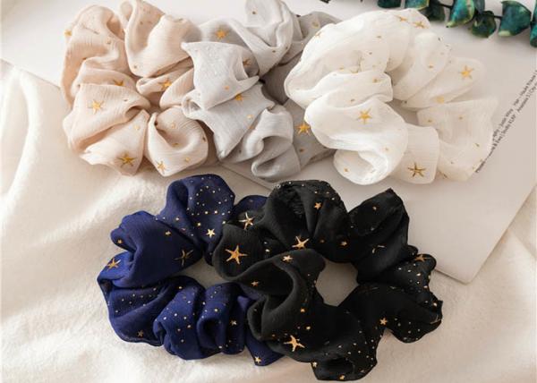 Buy cheap Stars Chiffon large colon headdress Ins women girls sweet plate release circle Korea scrunchie wholesale from wholesalers