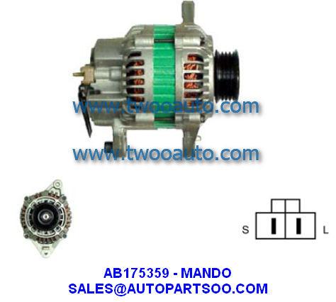 Buy cheap AB175359 37300-43800 - MANDO Alternator 12V 75A Alternadores from wholesalers
