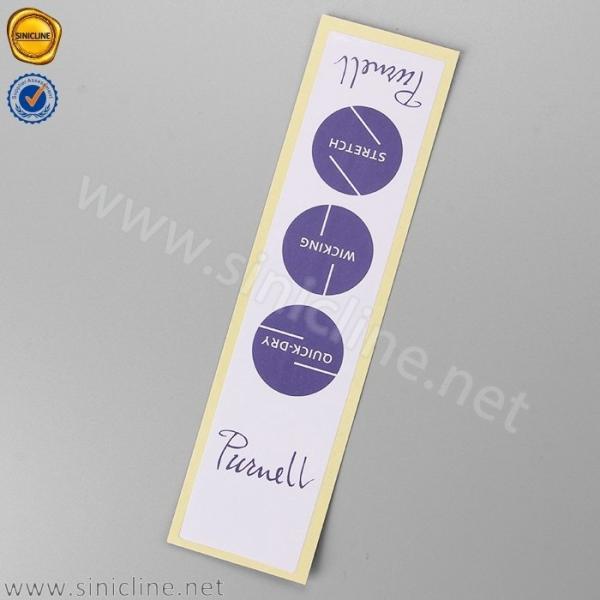 Buy cheap 30MM Garments Trousers Cloth Paper Sticker Labels Paper Eco Friendly Glue from wholesalers