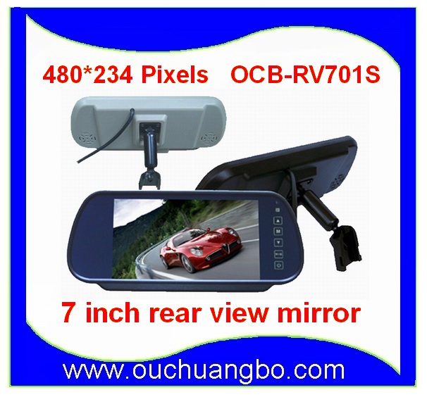Ouchuangbo 7 Inch 480 x 243 TFT LCD Car Rear View Mirror Parking Rearview Monitor