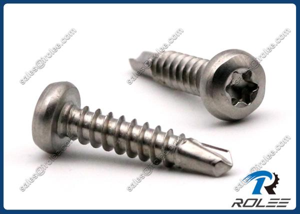 Buy cheap 304/316/410 Stainless Steel Torx Star Drive Pan Head Self Drilling Screws from wholesalers