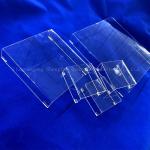 Customized Transparent Square Quartz Glass Petri Dish Laboratory Glassware With