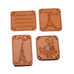 Promotional Custom Clothing Labels Laser Engraved Silk Screen Printed Advertisin