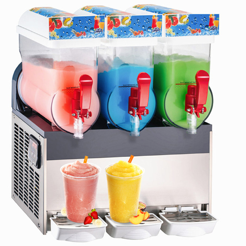 Catering Equipment Double Tanks Slush Machine 15Lx3 Commercial Slushie Machine