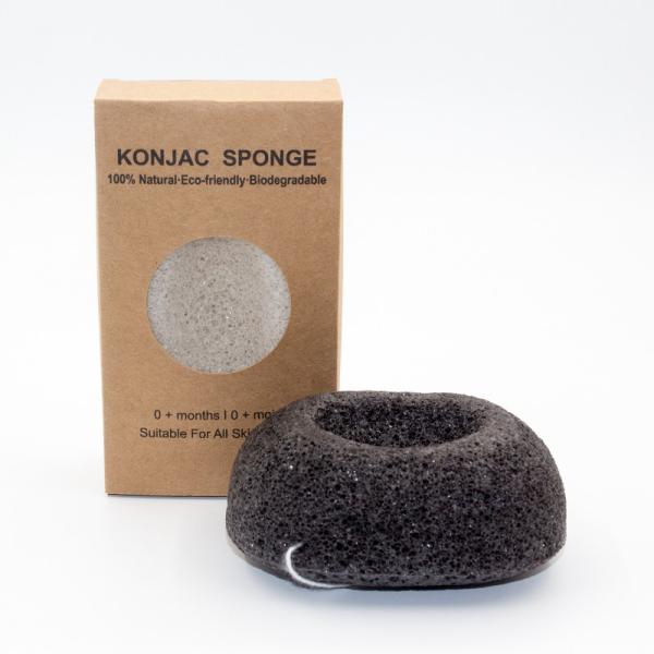 Buy cheap Anti Bacterial Charcoal Konjac Sponge Face Exfoliating Donut Bath Sponge from wholesalers