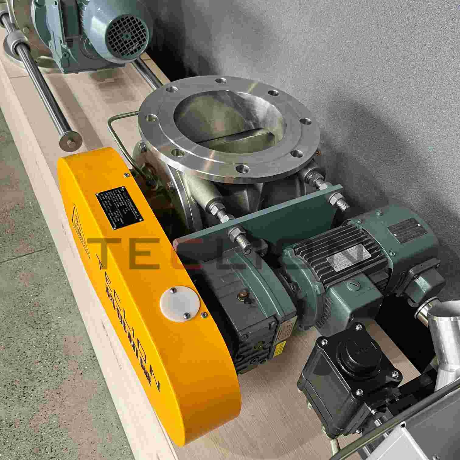 Stainless Steel Rotary Air Valve Lock Feeder In Cement Plant Conveying PP Powder