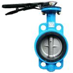 2 inch Ductile Iron Wafer Butterfly Valve ANSI 150 DIN JIS Silver for General