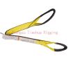 Buy cheap 9800 #/inch 2Ply Twisted Eyes polyester web sling have Black Edge treated on both sides/ carry, lift, tow or pull loads from wholesalers