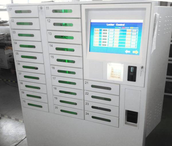 Buy cheap Logo Brand Cell Phone Charging Stations Custom Quick Charge Locker With 19 Inch Monitor from wholesalers