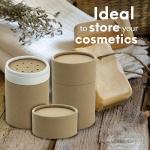 Eco Friendly Cardboard Tube Box Container Salt Shaker / Spice Tube With Paper