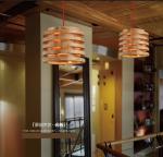 Creative wood Pendant Light Indoor Dining Room Foyer Home Adornment Pendant