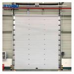 Thermal Insulation Sectional Overhead Door High Lift 12m width 50mm thickness