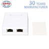 Buy cheap CAT6 / CAT5e Surface Mount Box 2 Port For RJ45 Module Telecommunication from wholesalers