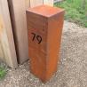 Buy cheap Modern Large Outdoor Weathered Steel Garden Sculpture Mailbox And Post from wholesalers