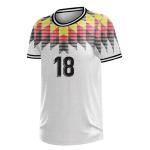 Sublimation Print Football Player Shirt Custom Logo Body L67cm Short Sleeve Polo