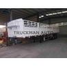 Buy cheap Side Wall Fence Semi Trailer 70 Tons Loading 3mm Diamond Checked Flatbed Thicnkess from wholesalers