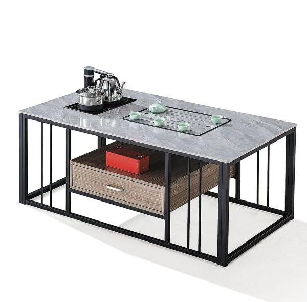 Buy cheap Modern Rectangular Stone With Metal Frame Heat Resisting Kettle Office Furniture from wholesalers