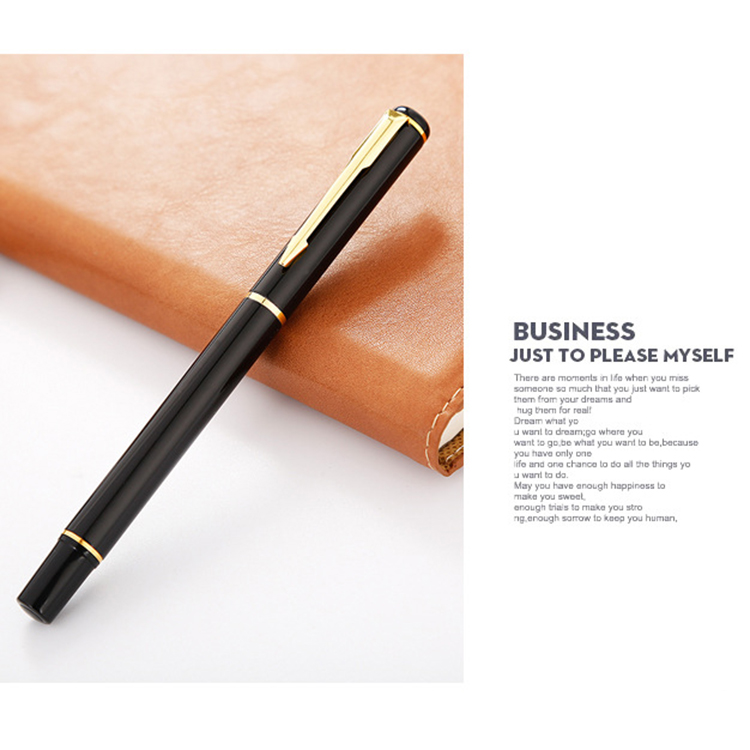 0.5mm Writing Width Gel-Ink Classic Roller Metal Ball Pen for Office Supply Promotion