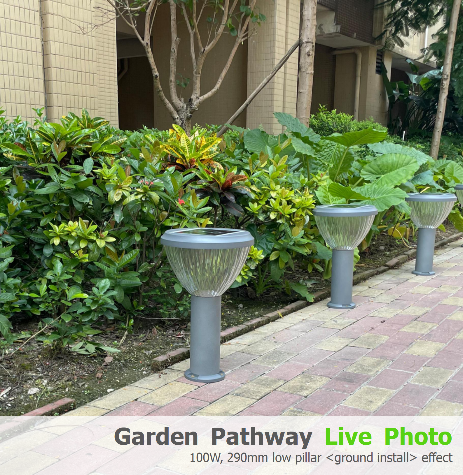 IP65 Waterproof Solar Powered Garden Lawn Pillar Lights Solar Lights For Outside
