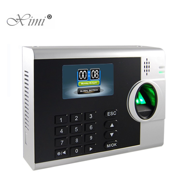 TCP/IP LAN WAN ADMS Biometric Fingerprint Time Attendance Time Clock Optical Fingerprint Reader Optional Printer Function XM218