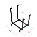 Precision Black Steel Fence Hearth Firewood Log Rack 18H *17L Bronze Color