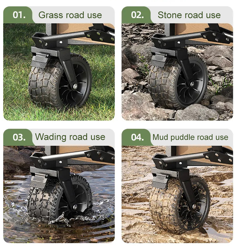Customized Folding Garden Cart Compact And Lightweight For Outdoor Picnic