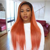 Buy cheap Ombre Brazilian Straight Hair 3 Bundles 1B/350 Two Tone Blond Human Hair Weave product