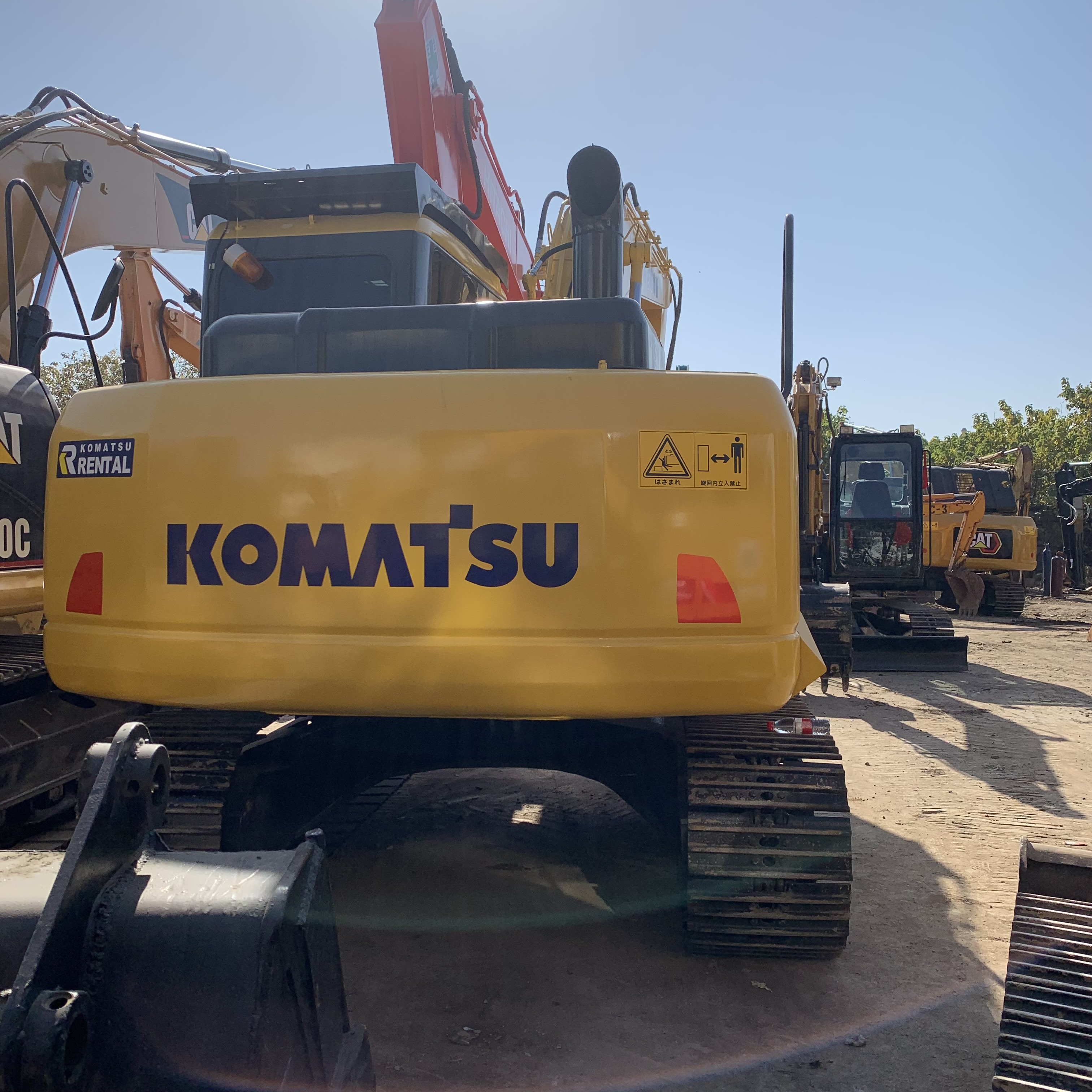 13 Ton Crawler Digger Original Hydraulic Cylinder Komatsu PC130 Medium Used Excavator
