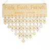 Buy cheap ISO9001 Beige Color Wooden Hanging Birthday Calendar OEM from wholesalers
