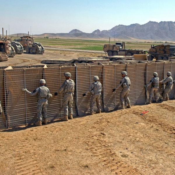 Buy cheap Hot Sale Defensive Barrier Earthy Welded Gabion Defensive Barriers Rock Cages Container from wholesalers
