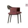 Buy cheap Leather Upholstered Suspending Back Dining Chair with Armrests from wholesalers
