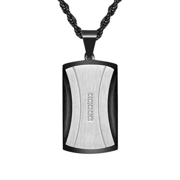 Mould Making Stainless Steel Square Pendant Necklace for Men Christian Pendant