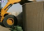 Geotextile Lined Gabion Stone Wall , Military Bastion Basket Sand Box