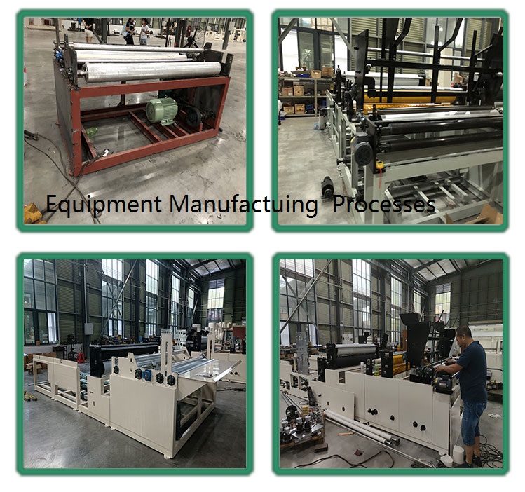 2200mm Toilet Tissue Making Machine With Embossing And Gluing Paper Slitter Rewinder
