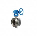 Handle to clamp butterfly valve Turbine butterfly valve