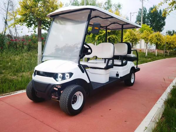 Buy cheap 830kg Capacity 6 Seater MacPherson Independent Suspension Golf Cart With Rack And Pinion from wholesalers