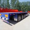 Buy cheap Tri Axle Flat Bed Semi Trailer for Sale in Mozambique from wholesalers
