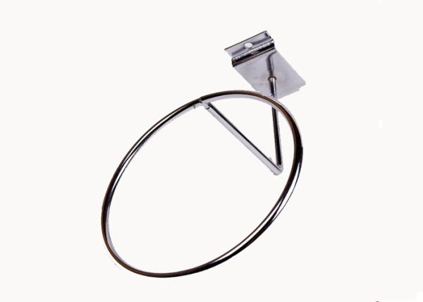 Chrome Steel Round Type Retail Shelf Display Accessories For Hanging /