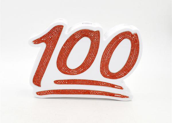 Buy cheap Creative 100 Shaped Red Acrylic Evening Clutch Bags For Women Daily Use from wholesalers