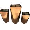 Buy cheap Big size stainless steel flower pots outdoor large flower planter from wholesalers