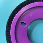 Lk Stenter Machine Parts Brush Wheel Purple Plastis Body Black Nylon Hair 3
