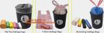 disposable hospital medical waste garbage Biohazard bag, PE biohazard eco bag,